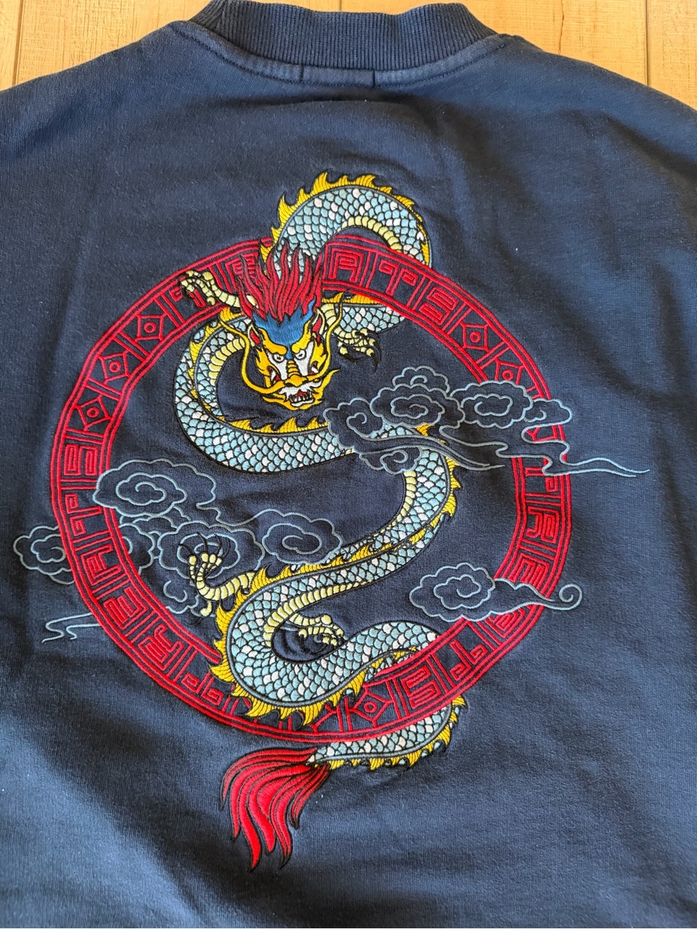 Kith year of the Dragon crewneck sweatshirt color Navy size Large